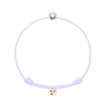 bracelet hikari or rose lavande grisée