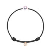 bracelet hikari or rose noir