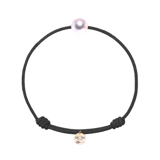 bracelet hikari or rose noir