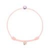 bracelet hikari or rose peche