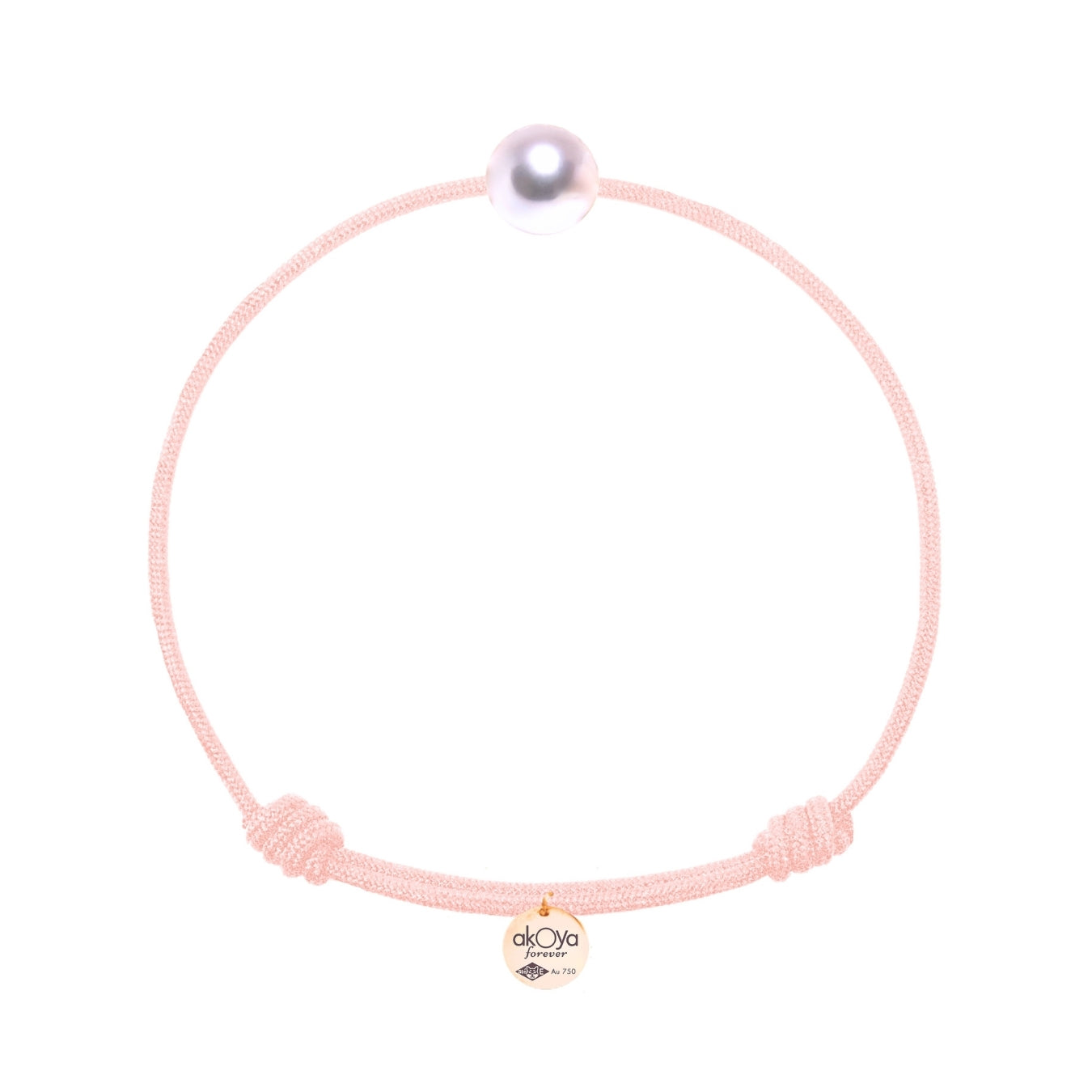 bracelet hikari or rose peche